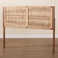 thumbnail image 4 of Pemberly Row Walnut Brown Bayur Wood Queen Headboard with Rope Webbing, 4 of 8