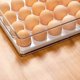 thumbnail image 2 of Fridge Egg Storage Box, Plastic Fridge Storage Egg Box 24 Egg Basket, Fridge Egg Storage Container With Dust Cover And Handle (gray) Banmo, 2 of 5