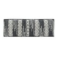 thumbnail image 6 of Feeney Upholstered Bench, Black Frame with Black and White Handwoven Geomatric Pattern Fabric, 6 of 7