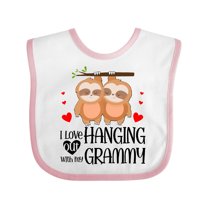 Inktastic I Love Hanging out with My Grammy Boys or Girls Baby Bib