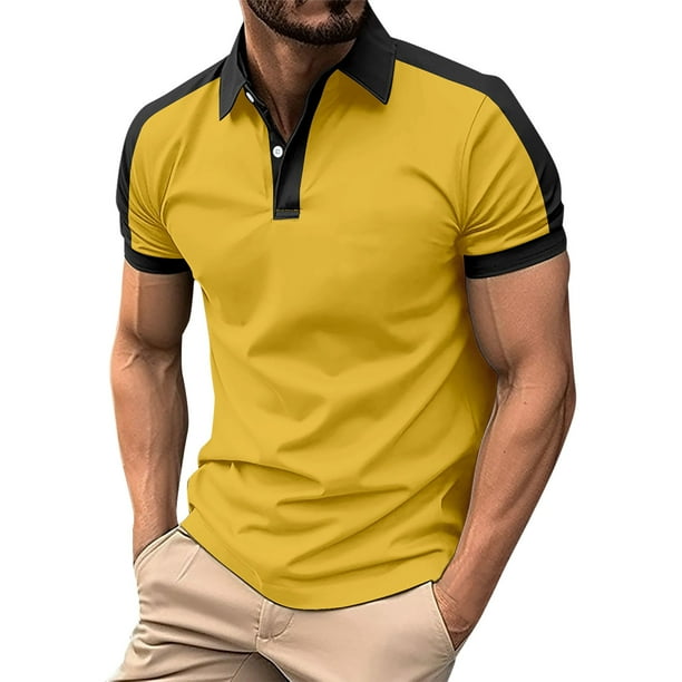 Men's Summer Leisure Culture Breathable Short Sleeved Shirt Top S