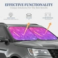 thumbnail image 4 of Balery 2 Piece Pink Purple Glitter Car Windshield Sun Shade|Foldable Front Windshield Shade for Car Front Window for Most Sedans SUV Truck-Medium, 4 of 7
