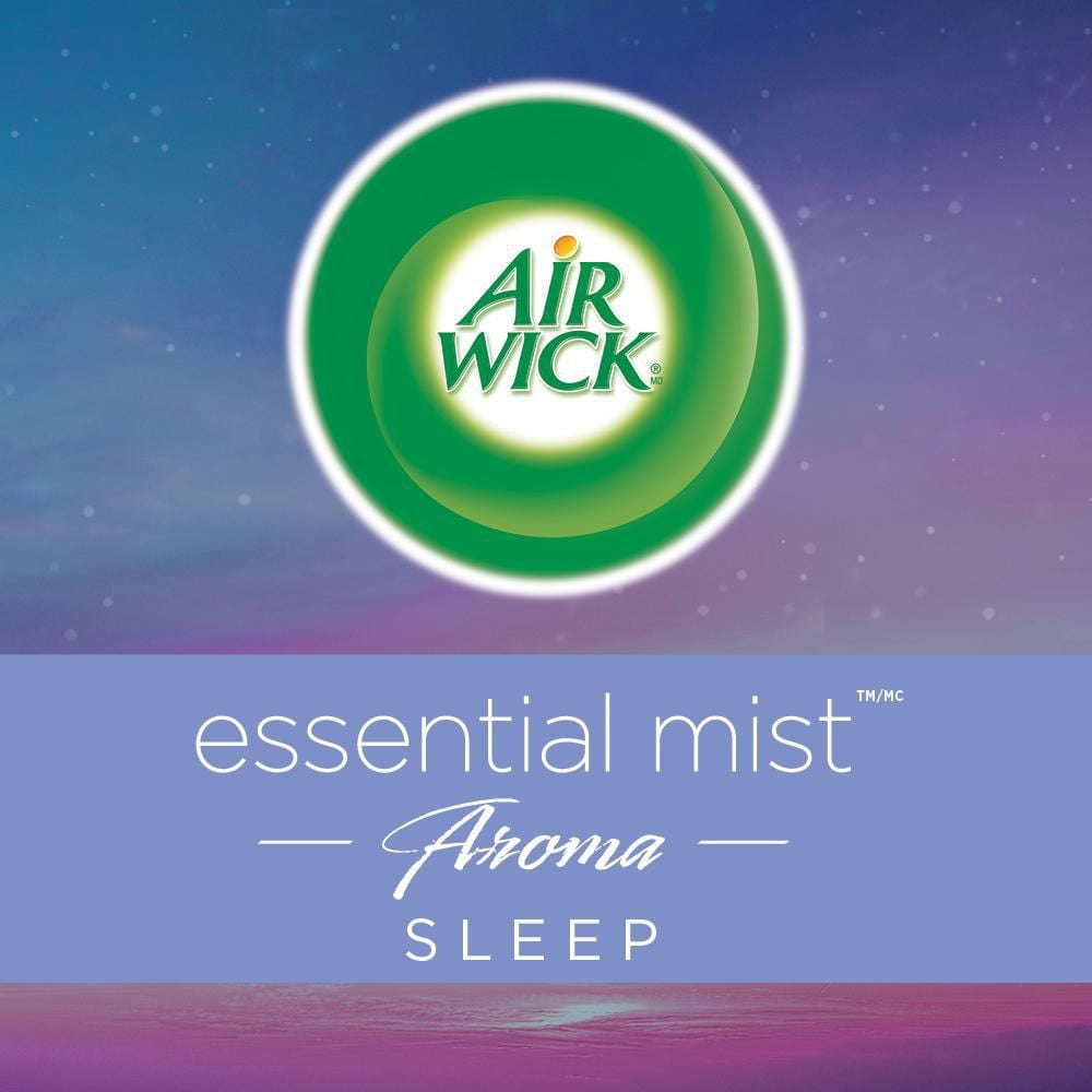 Air Wick Essential Mist Aroma Fragrance Oil Diffuser Refill, Sleep, 1 Count, Air Freshener