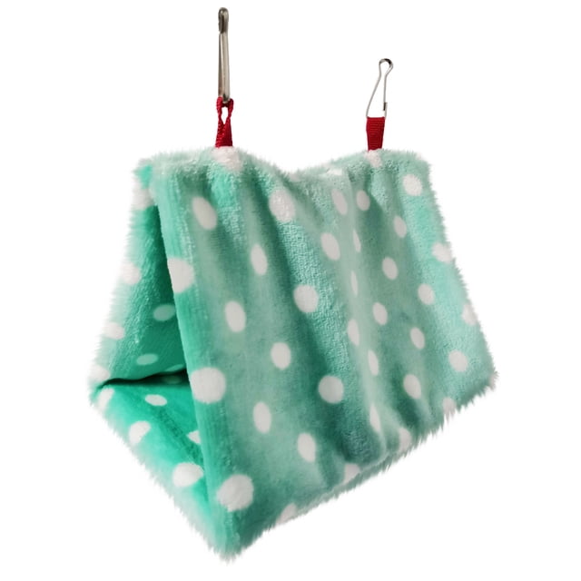 Fiudx Casita para Pájaros de Invierno, Diseño de Cabaña de Lana Suave, Cómoda Tienda de Campaña para Dormir, Fácil de Colgar, Cama para Loros y Agapornis, Antiestrés, Disponible En Tres Tamaños, de P
