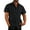 Black, variant on fartey Cotton Linen Shirts for Men Casual Breathable Button Down Tops with Pockets Short Sleeved T Shirt Baggy Fit Solid Color Lapel Top Lightweight Soft Beach Tee Shirts, S-5XL