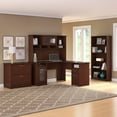 thumbnail image 4 of Bush Furniture Cabot L Shaped Desk 4 Piece Office Suite in Harvest Cherry, 4 of 5