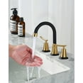 thumbnail image 2 of WOWOW 8 in. Widespread Double Handle Bathroom Faucet, 2 of 8