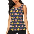 thumbnail image 2 of Picia Cute Puffer Fish Pattern Women's Workout Tank Top,Breathable Activewear,Slim Fit Athletic Top,Versatile Workout Moisture-wicking top-Small, 2 of 9
