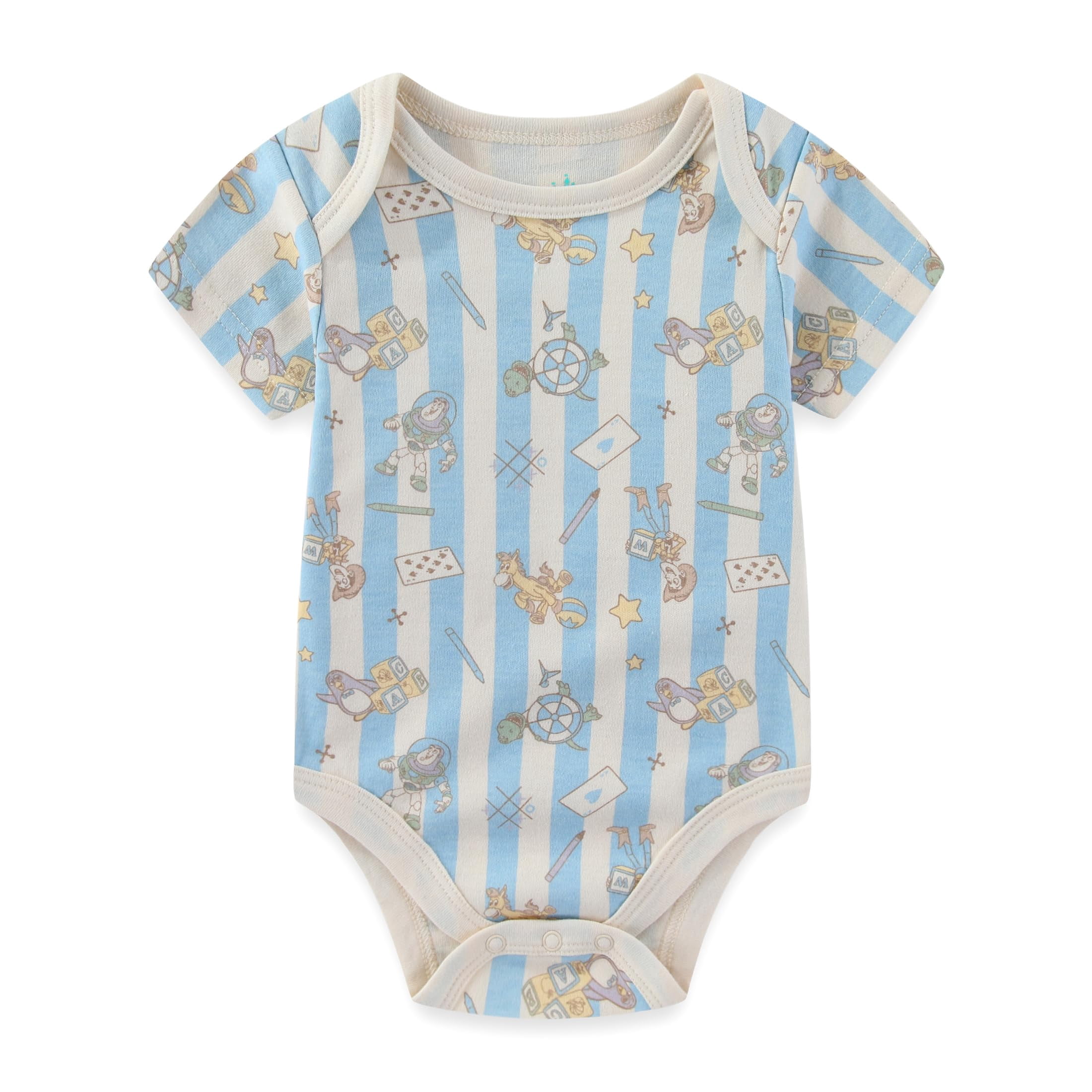 Disney Toy Story Woody Buzz Lightyear Bodysuit Creeper (Baby Boys), 3 Pack, Sizes 3M-12M