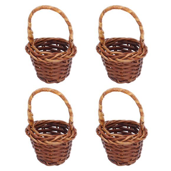 Cesta De Almacenamiento Para Casa De Muñecas, Mini Cesta De Cocina Segura Y No Tóxica Estilo Vitality Para Juguetes Para Niños, Regalo Para Decoración