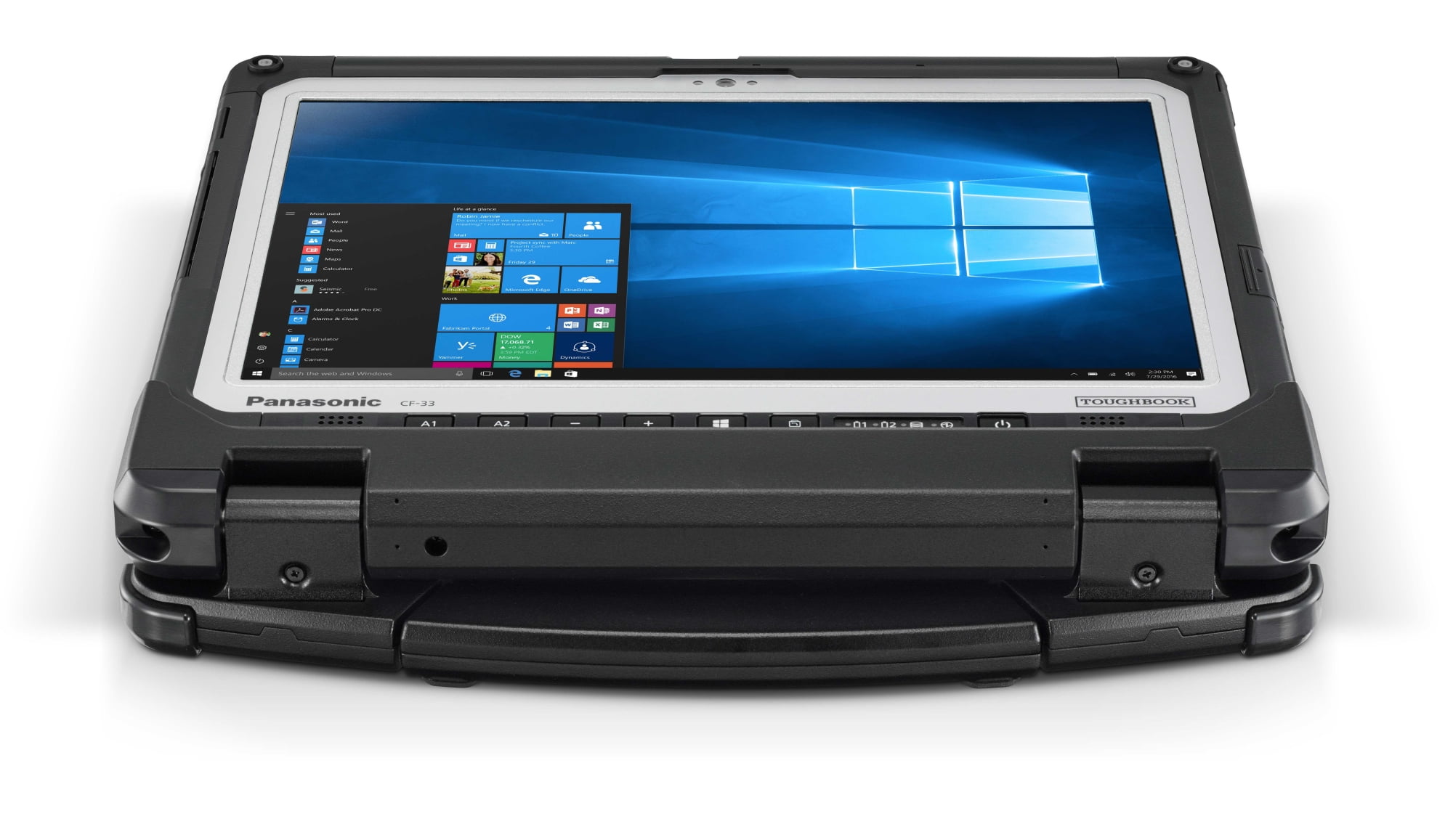 Fully Rugged 12" Panasonic TOUGHBOOK CF-33, Intel i5-6300U, 512GB SSD, 8GB RAM, Win11, WiFi, Bluetooth, Serial Port, Dual-Touchscreen, Dual-Battery, Dual-Camera, Ultra-Bright Display, 1-Yr Warranty