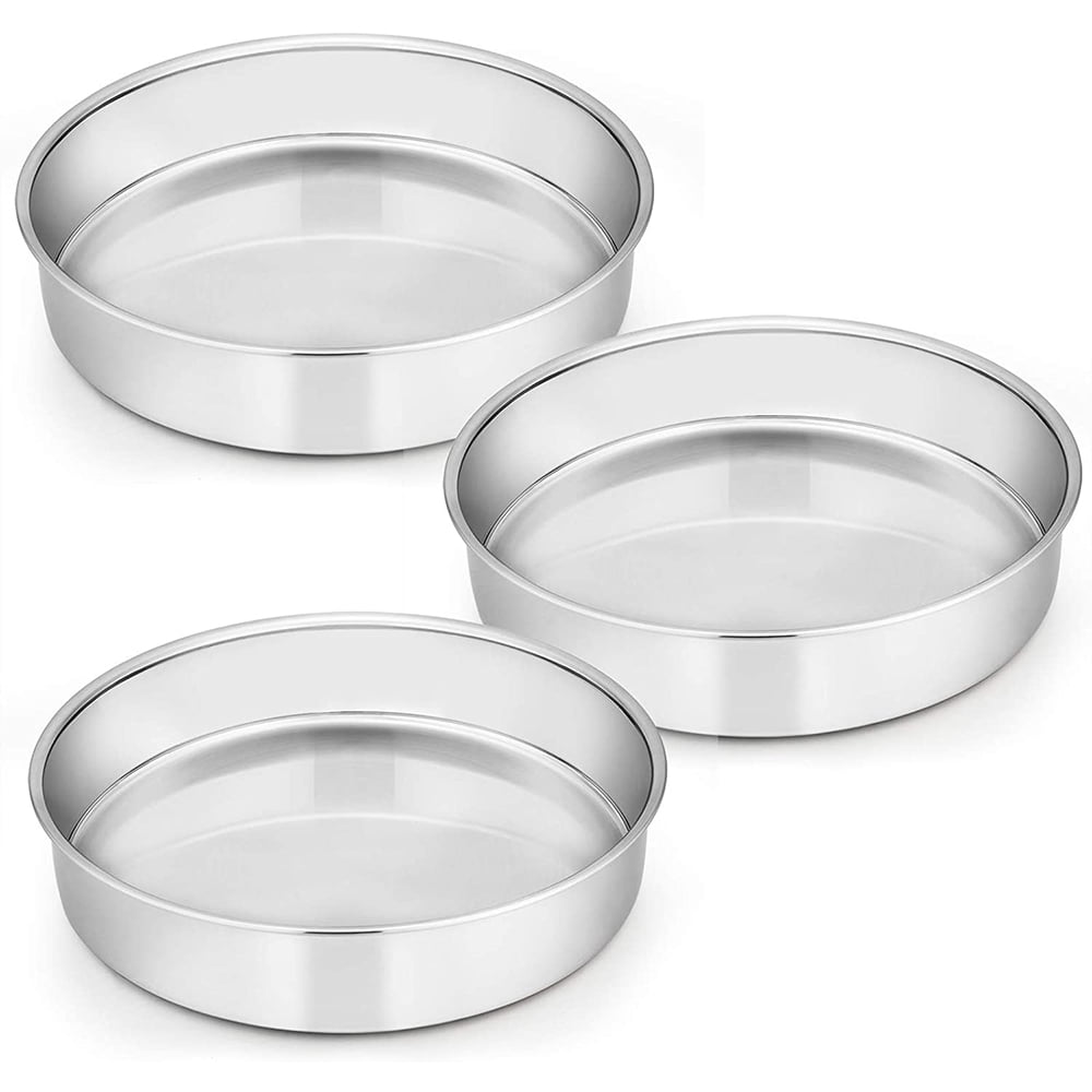 3 Pieces Cheesecake Pans Deep Dish Pans Round Cake Molds Instant Pot Accessories with Removable Bottom for Mini Cheesecake Webake 4.8-inch Mini Springform Pan Set Pizzas and Quiches 