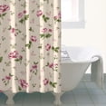 thumbnail image 5 of Waterproof Pioneer Shower Curtain 36x72 Inch Polyester Unique Colorful Floral Shower Curtain for Bathroom Hotel Home Decor with 7 Plastic Hooks, 5 of 5