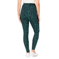 thumbnail image 2 of Woman Within Plus Size Stretch-Cotton Knit Pull-On Printed Pocket Leggings, 2 of 5