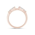 thumbnail image 5 of Baguette Cut White Natural Diamond Enhancer Ring Guard In 14K Solid Rose Gold (0.5 Ct), 5 of 7