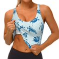 thumbnail image 3 of KLL Turtle for Workout Tank Tops for Women,U Back Fitness Top Built in Shelf Bras Padded Fit for Yoga Gym-X-Large, 3 of 8