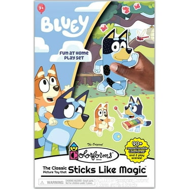 Colorforms Bluey Removable Puffy Sticker, 100 Count