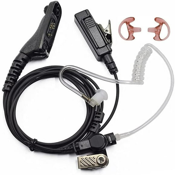 Acoustic Tube Earpiece Headset with Noise Reduction for Motorola Radios
