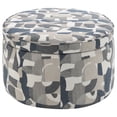 thumbnail image 6 of Tomkins Oval Upholstered Storage Ottoman Indigo Blue, 6 of 9