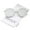Clear-Silver / Silver Mirror, variant on zeroUV Unisex Modern Arched Bridge Slim Temple Colored Mirror Flat Lens Round Sunglasses 52mm (Clear-Gold / Purple Mirror) - 52mm