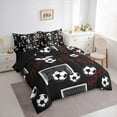 thumbnail image 3 of Castle Fairy Soccer Twin Bedding Sets for Kids Teens,Ball Gamer Bedding Comforter Set, 3 of 8