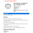 thumbnail image 2 of Front Brake Rotor - Compatible with 2001 - 2006 GMC Sierra 3500 2002 2003 2004 2005, 2 of 2