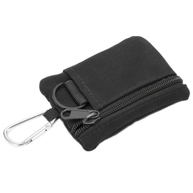 Bolsa pequeña Molle, bolsa EDC Molle para exteriores, miniestuche para tarjeta de llave, bolsa EDC Molle con mosquetón, resistente y resistente