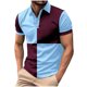 thumbnail image 2 of pstuiky camisetas de hombre, Camisa tipo blusa de manga larga con cuello vuelto y solapa con estampado de botones para hombre camisas casuales para hombre m, 2 of 3