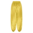 thumbnail image 5 of YiZYiF Mens Satin Belly Dance Harem Pants Loose Fit Trousers Bloomers Arabian Prince Outfits Yellow XL, 5 of 7
