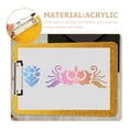 thumbnail image 3 of Portable File Clipboard Acrylic Writing Board Office Document Clip Office Accessory, 3 of 8