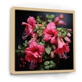thumbnail image 2 of Designart "Vintage Blooms of Fuchsia in Pink Fusion II" Floral Framed Wall Art - Pink Fuschia Entryway Framed Wall Art Print, 2 of 6
