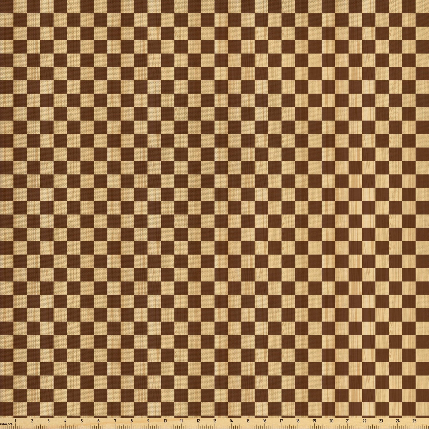 Checkered Fabric By The Yard Empty Checkerboard Wooden Seem Mosaic
