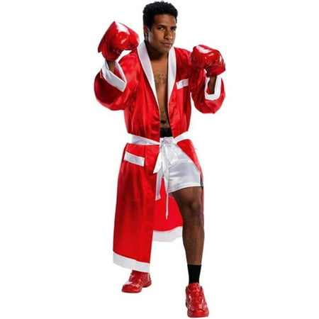 Boxing Champion Red Robe & Shorts Adult Costume