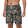 thumbnail image 2 of Uemuo Rose Flowers Pattern Mens Swim Trunks Quick Dry Board Shorts with Mesh Lining, Stretch Beach Shorts Quick Dry No-Chafing Board Shorts-Large, 2 of 9