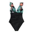 thumbnail image 1 of Cathalem Swimsuit for Women 2024 Athletic Racerback One Piece Bathing Suits Sports Training Racerback Swimwear Slimming Bathing Suit,Mint Green XXL, 1 of 4