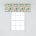 thumbnail image 2 of Ambesonne Floral Window Valance, Retro Doodle Cheerful, 54" X 18", Multicolor, 2 of 3