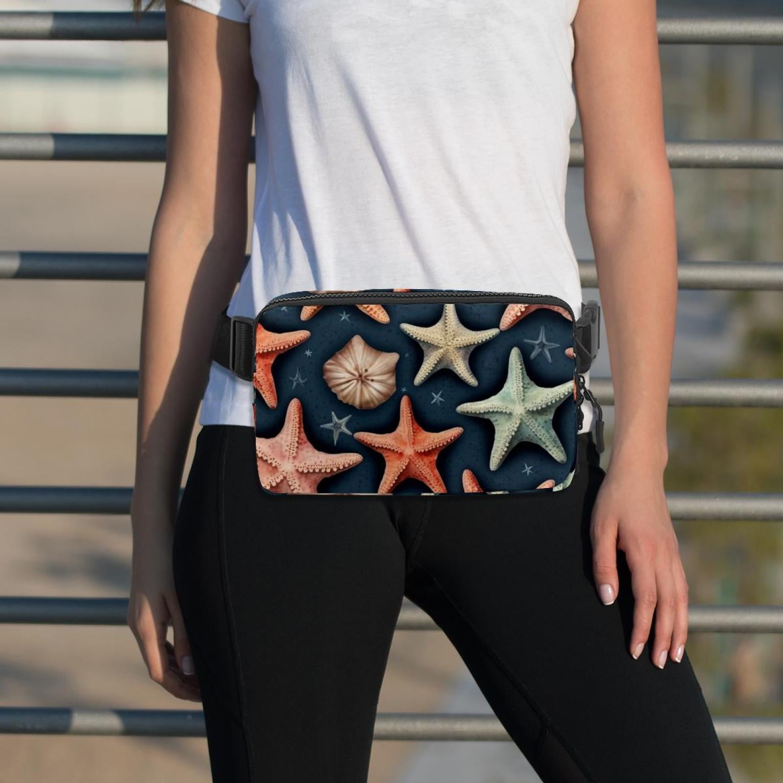 Starfish Lightweight Adjustable Waist Pack with Extension Strap - Unisex Running Belt Fanny Pack
