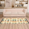 thumbnail image 2 of Yayeee Runner Rug for Bedroom 2'x6' Machine Washable Hallway Non Slip Mat, Sunshine Pineapples, 2 of 8