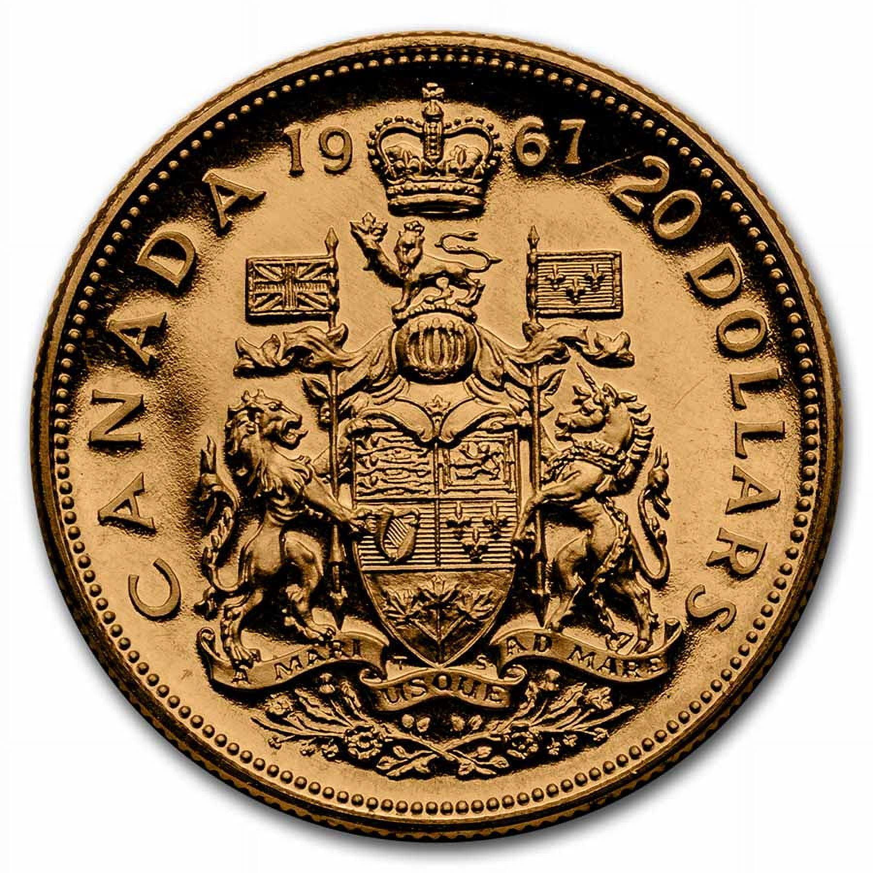 1967 Canadian Centennial 7-Coin Proof Set w/ $20 Gold - Walmart.com