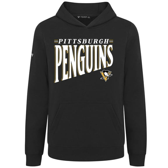 Youth Levelwear  Black Pittsburgh Penguins Jr Podium Tally Pullover Hoodie