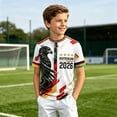 thumbnail image 2 of Kids Soccer for Boys Girls Germany Football Training Shirt Uniform Sport Casual T Shirt for Germany Soccer Fans 3-16Y, 2 of 3
