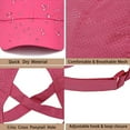 thumbnail image 3 of DOVACKA Womens Ponytail Hat Baseball Cap, Adjustable Criss Cross Baseball Cap High Bun Unisex Quick Drying Trucker Hats, 3 of 7