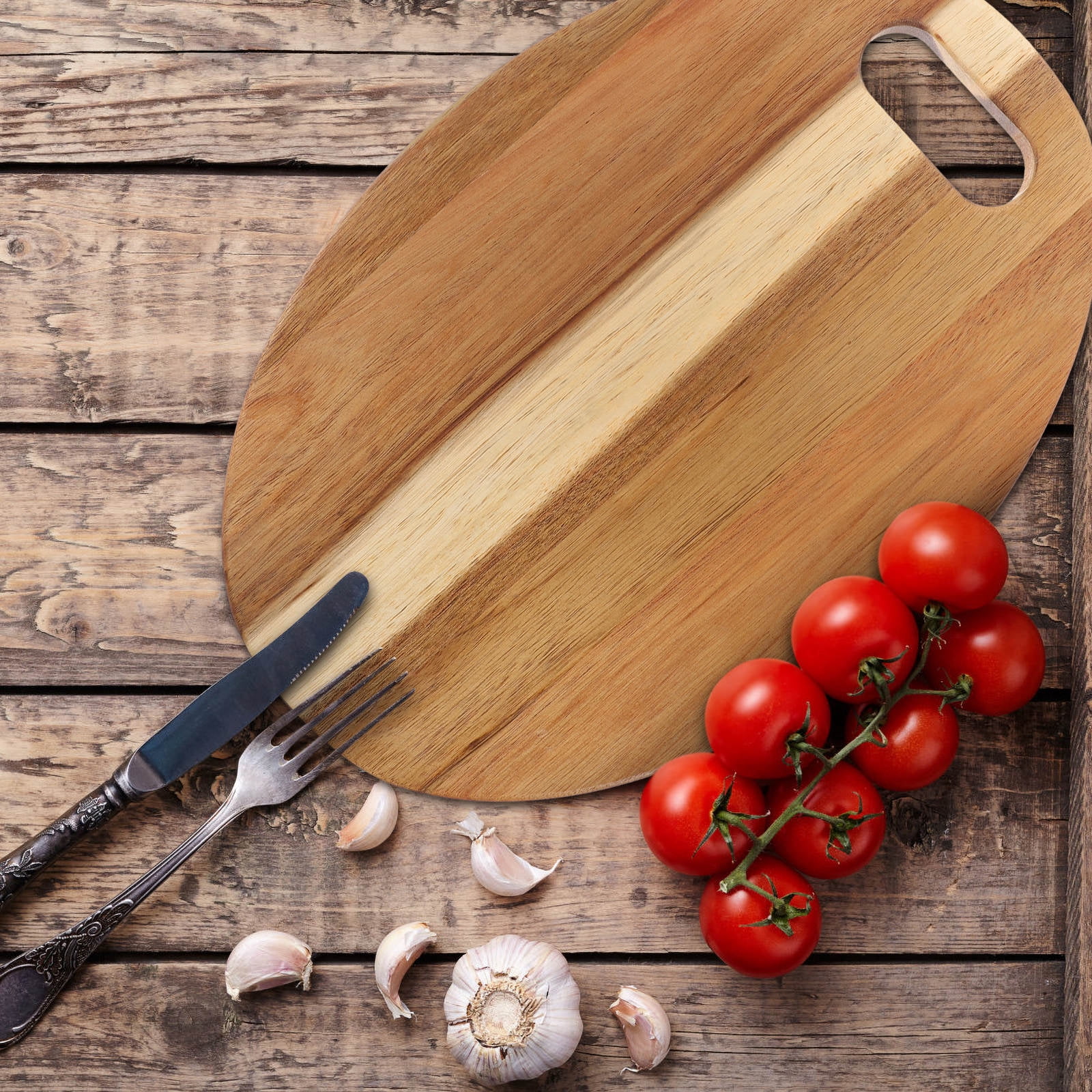 MERRYHAPY Acacia Wood Bread Cutting Board - Chopping Board for Kitchen, Outdoor Camping, and Home Use, 1 Piece