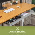 thumbnail image 6 of Uprite Ergo Under Desk Long Fit Pen & Pencil Drawer & Slim Organizer for Height Adjustable Desks (Gray, 33 x 7.5), 6 of 7