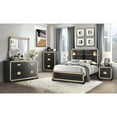 thumbnail image 3 of Global Furniture USA Blake 85.5"W Wood Full Bed in Black/Gold Finish, 3 of 4