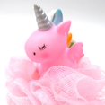 thumbnail image 4 of Pelota de baño de unicornio, pelota de baño de red de PE, pelota de baño de dibujos animados, toallita de baño de flores para niños y adultos, universal, 4 of 4