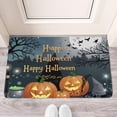 thumbnail image 2 of Happy Halloween Welcome Doormat,Durable Absorbent Mat 17x30 Inch Horror Pumpkin Ghost Floor Mat for Bedroom Living Room, 2 of 6