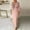 Pink, variant on Women's Abaya Dress Dubai Long Maxi Robe Prayer Cardigan Fashion
