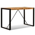 thumbnail image 2 of vidaXL Table à Manger Bois de Manguier Massif Brut 120 cm, 2 of 5