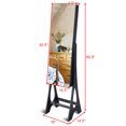 thumbnail image 2 of Costway LED Jewelry Cabinet Standing Armoire Organizer w/ Bevel Edge Full Size Mirror, 2 of 10